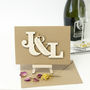 Personalised Entwined Letters Wedding/Engagement Card, thumbnail 7 of 12
