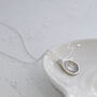 Silver Fingerprint Soft Droplet Charm, thumbnail 3 of 7