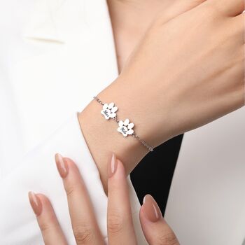 Personalised Dog Paws Print Bracelet Gift Package, 3 of 8