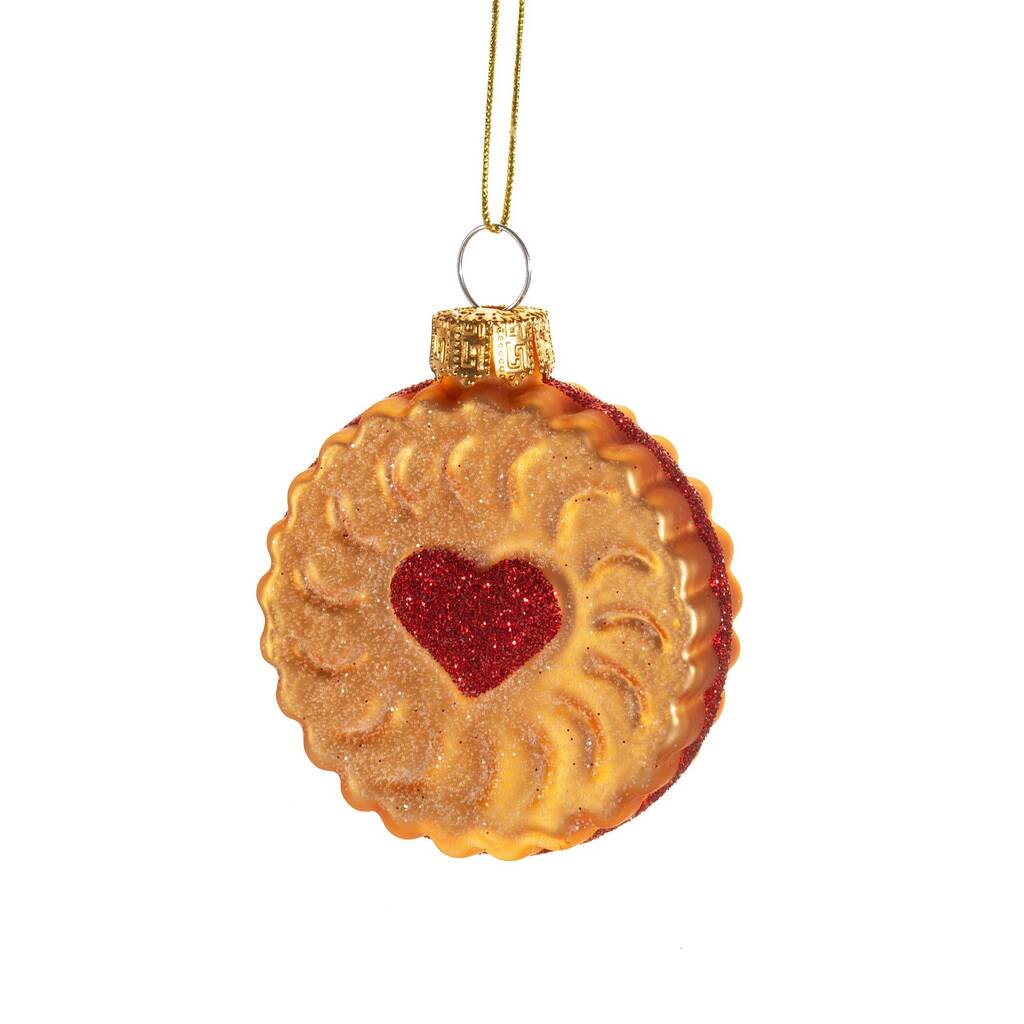 Christmas Glass Jam Biscuit Bauble