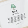 Fathers Day Dad Poem Print, Unframed, thumbnail 2 of 6