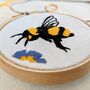 Mini Bee Embroidery Kit, thumbnail 3 of 3
