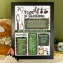 70 Years Of Gardening 70th Birthday Gift Print, thumbnail 1 of 6