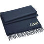 Classic Woven Scarf With Personalised Embroidered Initials, thumbnail 3 of 11