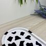 Cow Print Oval Trinket Tray Dish, thumbnail 4 of 5