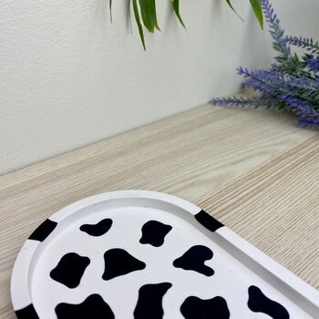 Cow Print Oval Trinket Tray Dish, 4 of 5