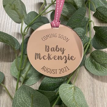 Pregnancy Announcement Keepsake Silver, Gold, Rose Gold, 3 of 9