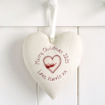 Personalised Hanging Heart Gift For Girls Christening Or 1st Holy Communion, 6 of 11