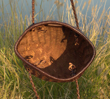 Hand Woven Genuine Leather Shopping Bucket Bag, 7 of 12