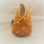 Yellow Spot Fabric Unisex Baby Shoes, thumbnail 5 of 10