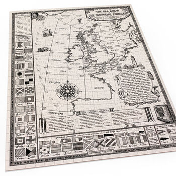 Shipping Forecast Map Jigsaw Puzzle 500 Pieces, 3 of 12