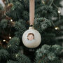 Baby's First Christmas Portrait Bauble, thumbnail 4 of 7