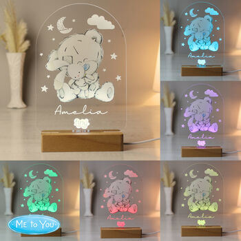 Personalised Adorable New Baby Night Light, 7 of 9