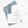 Luxury Ribbon Wedding Invitation With Envelope The Sophie Collection, thumbnail 3 of 7