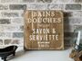 French Bathroom Sign Wooden Wc Plaque French Home Décor, thumbnail 1 of 7
