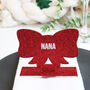 Personalised Red Bow Christmas Place Setting, thumbnail 5 of 8