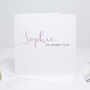 Personalised Baby Shower Calligraphy Card, thumbnail 1 of 3