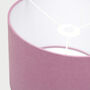 Linen Mauve Purple Lampshade, thumbnail 7 of 9