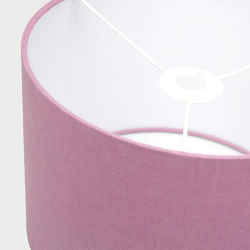 Linen Mauve Purple Lampshade, 7 of 9