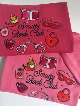 Smutty Book Club Embroidered Sweatshirt, 4 of 6
