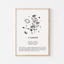She Is Cancer Personalised Zodiac Print, thumbnail 1 of 4