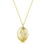 Personalised Little 18 K Gold Plated Scroll Oval Locket, thumbnail 8 of 12