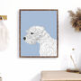 Custom Line Colour Portrait Personalised Dog Cat Art, thumbnail 1 of 7