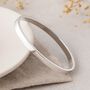 Personalised Sterling Silver Hinged Bangle, thumbnail 2 of 11