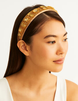 Gilded Sun Headband With A Pink Satin Drawstring Bag // Ages Six To Adult, 2 of 6