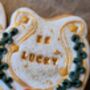 Hand Iced Personalised Be Lucky Horseshoe Biscuit Gift, thumbnail 1 of 5