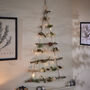 Nordic Forest Wall Hanging Christmas Tree Ladder, thumbnail 5 of 6