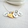 Personalised Sterling Silver Love Charm Necklace, thumbnail 1 of 4