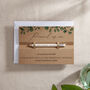 Blue Eucalyptus 'Pencil Us In' Wedding Save The Date, thumbnail 3 of 4