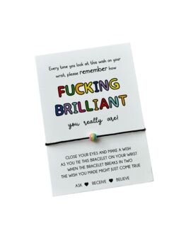 F***Ing Brilliant Wish Bracelet | Brilliant Gift, 4 of 7