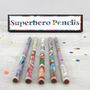 Set Of Five Superhero Pencils, thumbnail 1 of 7