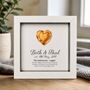 Personalised 7th Anniversary Gift Framed Copper Heart, thumbnail 1 of 10