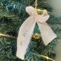 Personalised Christmas Tree Bauble With Personalised Bow, thumbnail 5 of 5