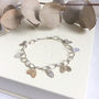 Silver And Gold Petals Bracelet, thumbnail 1 of 5