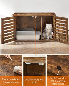 Cat Litter Box Enclosure Side Table, 9 of 10