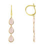 Sorrento Triple Drop Earring Gold Plated Silver, thumbnail 10 of 11