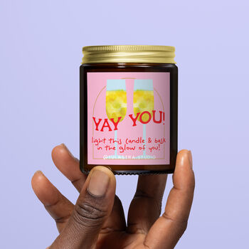 Yay You! Congratulations Scented Candle Gift, 2 of 7