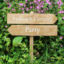 Country Lane Wooden Wedding Event Signs, thumbnail 8 of 9