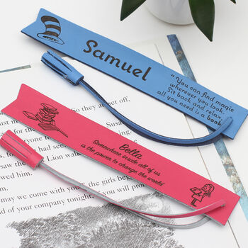 Personalised Child's Leather Bookmark, 2 of 4