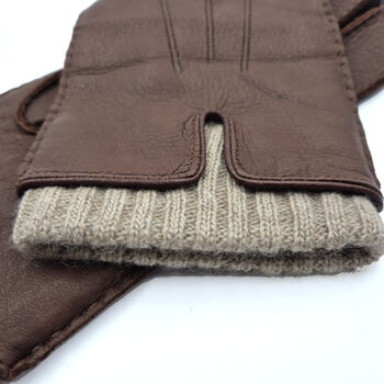 Sherborne. Men's Cashmere Lined Leather Glove, 4 of 10