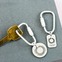 Personalised Soundwave Solid Silver Carabiner Keyring, thumbnail 2 of 8