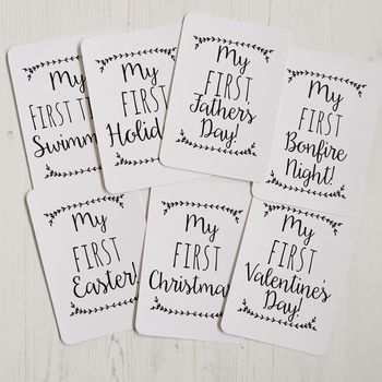 Classic Baby's First Milestone Cards, 4 of 5