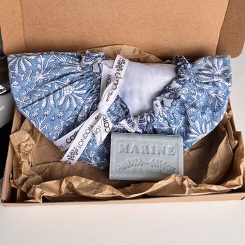 Clematis Bath Hat Sea Breeze Marseilles Soap Gift Set, 3 of 5