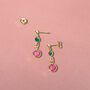 Mother And Child Birthstone Earrings, thumbnail 3 of 6