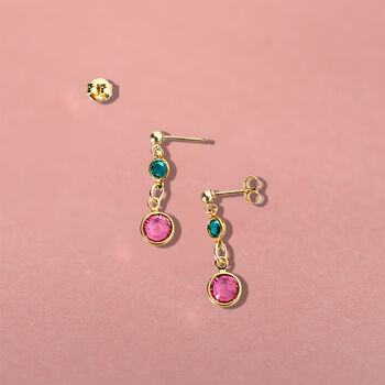 Mother And Child Birthstone Earrings, 3 of 6