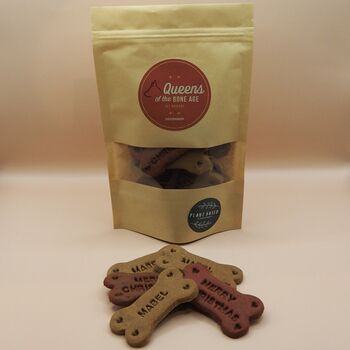 Personalised Christmas Bone Dog Biscuits, 2 of 4